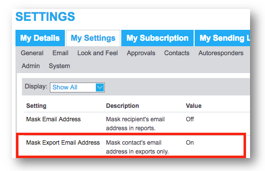 Mask Email Addresses When Exporting – Concep